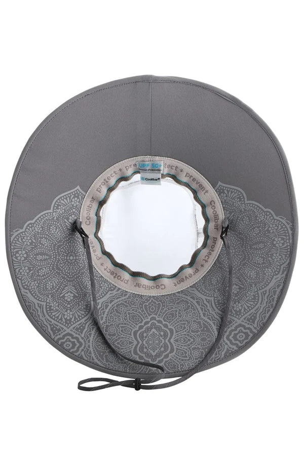 Coolibar Sun Catcher Hat-White/Carbon