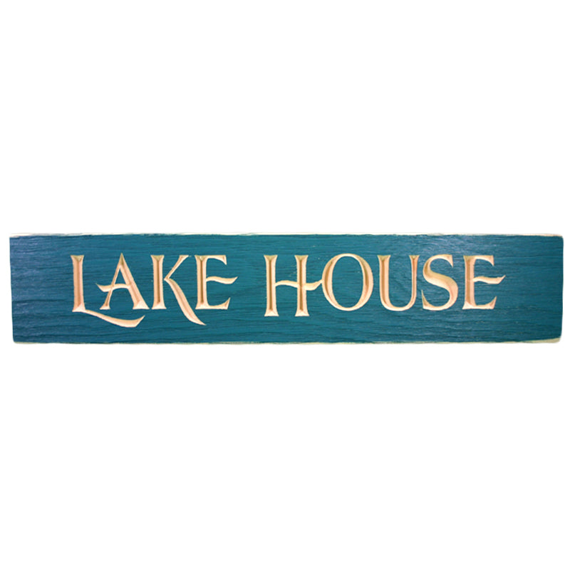 LAKE HOUSE ROUTED BARNWOOD SIGN