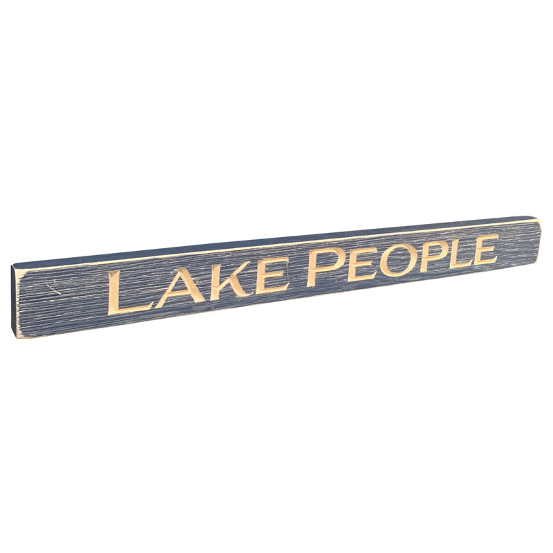 LAKE PEOPLE BARNWOOD SIGN