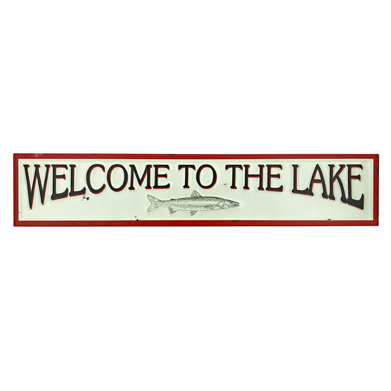 Welcome to the Lake Wall Sign