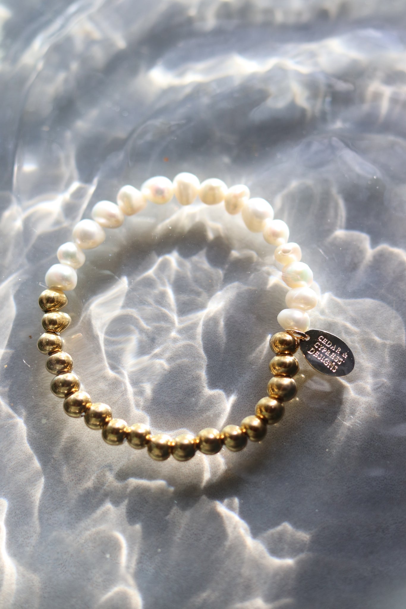 Half Pearl Bracelet- Water Resistant