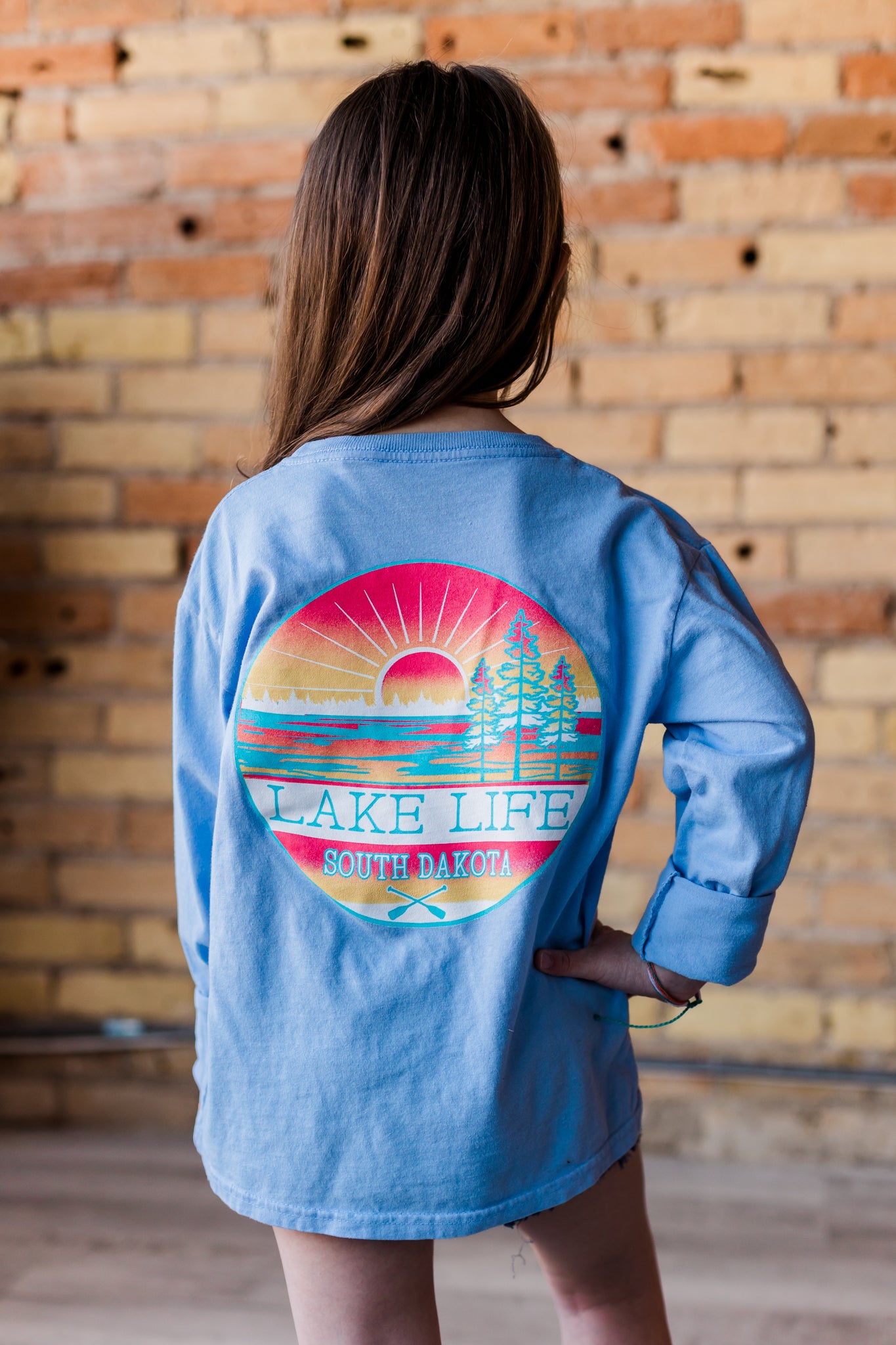 Youth South Dakota Lake Life Long Sleeve
