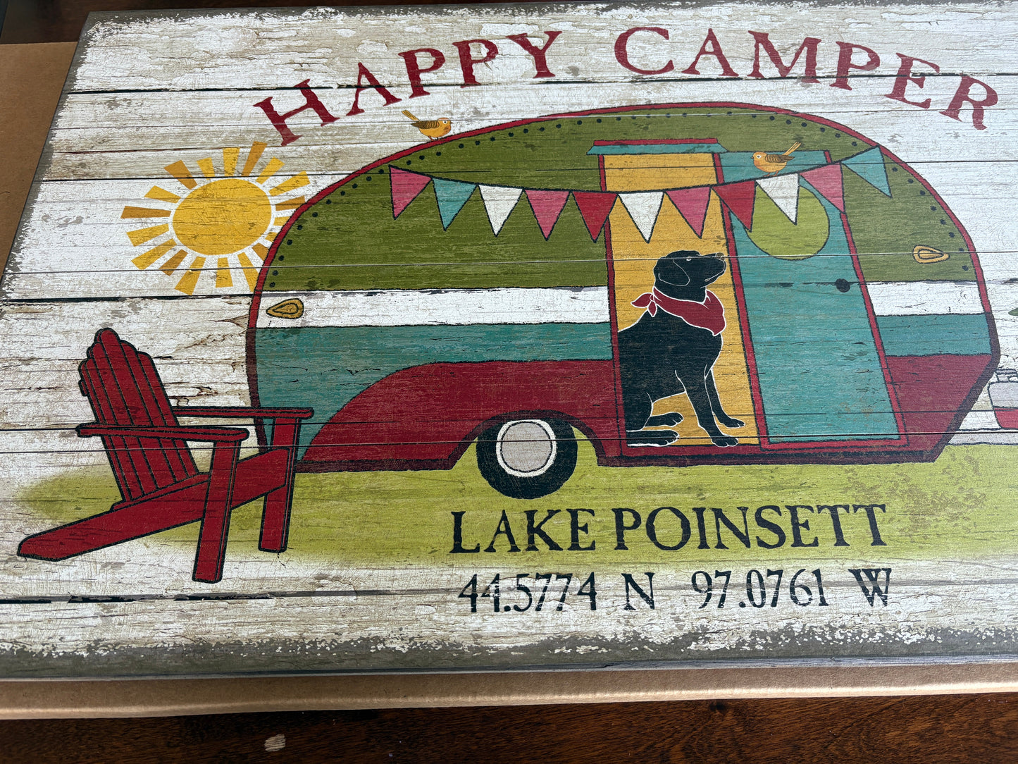 Custom Camper Sign/ Lake Poinsett