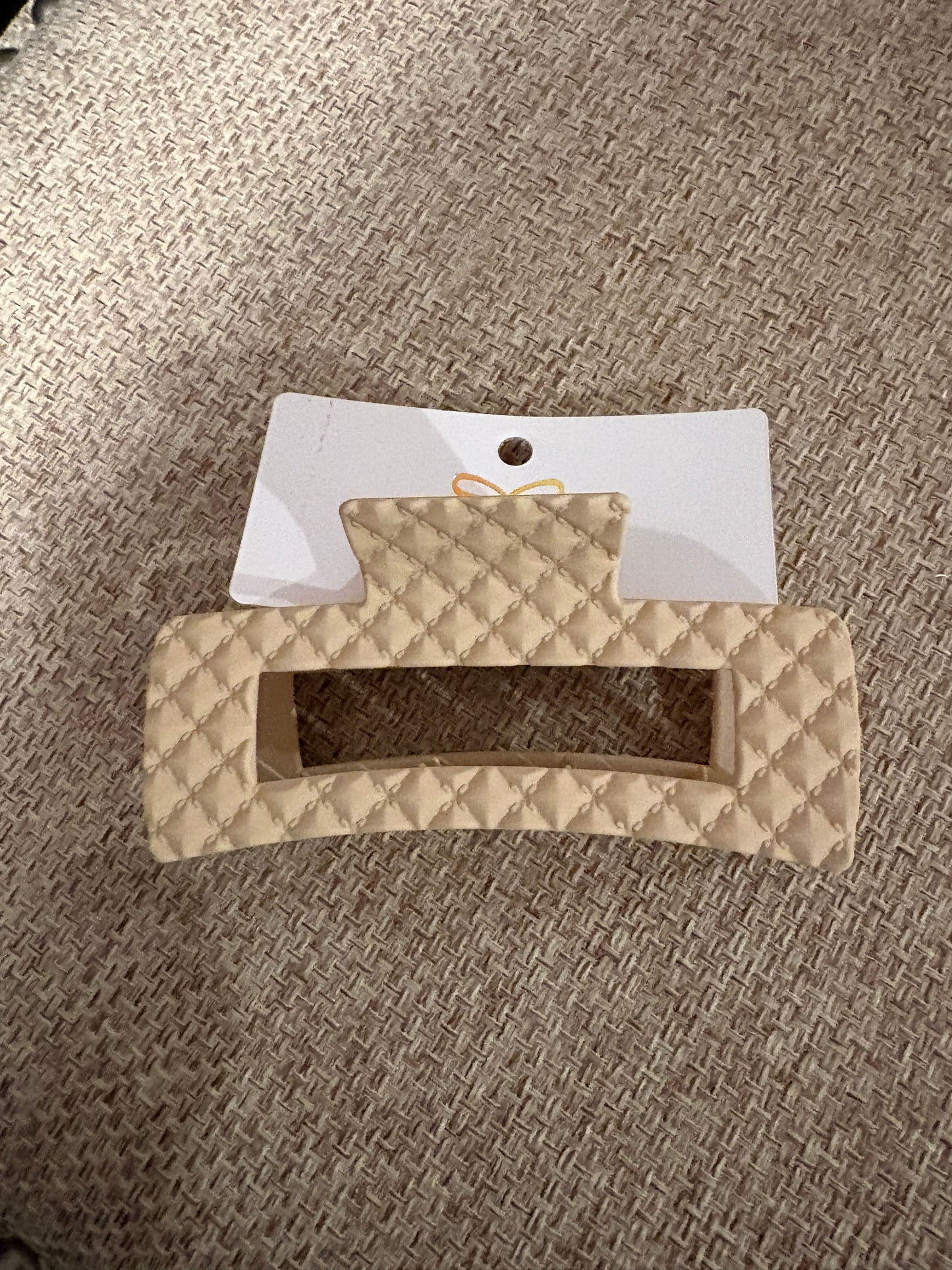Diamond wide Block Hair Clip