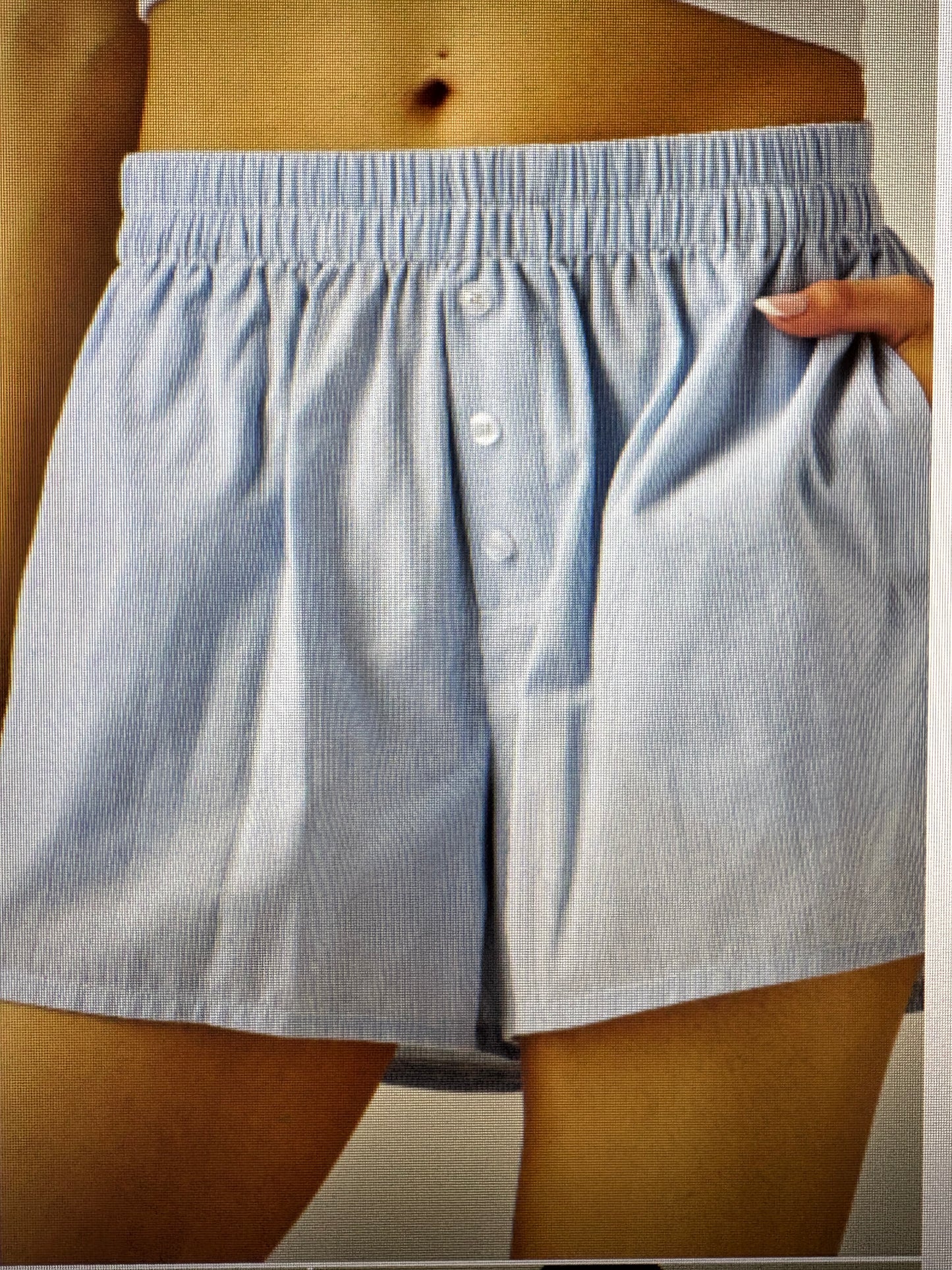 Crinkle Drawstring Pocket Shorts