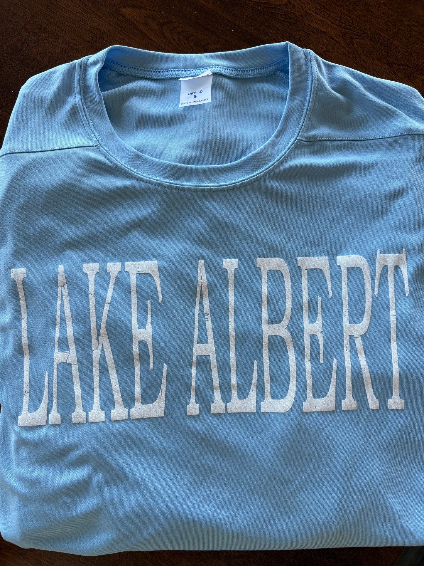 Custom Lake Albert Sport Tek Top/Carolina Blue