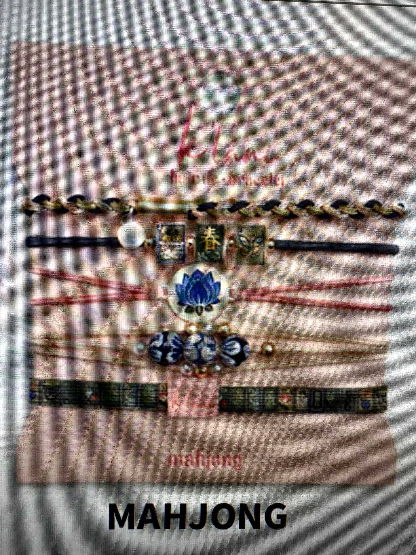 Mahjong Klani hair tie and bracelet
