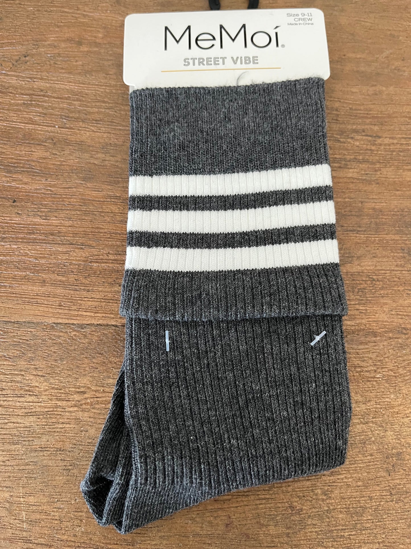 Tri-Ring Slouch Crew Socks