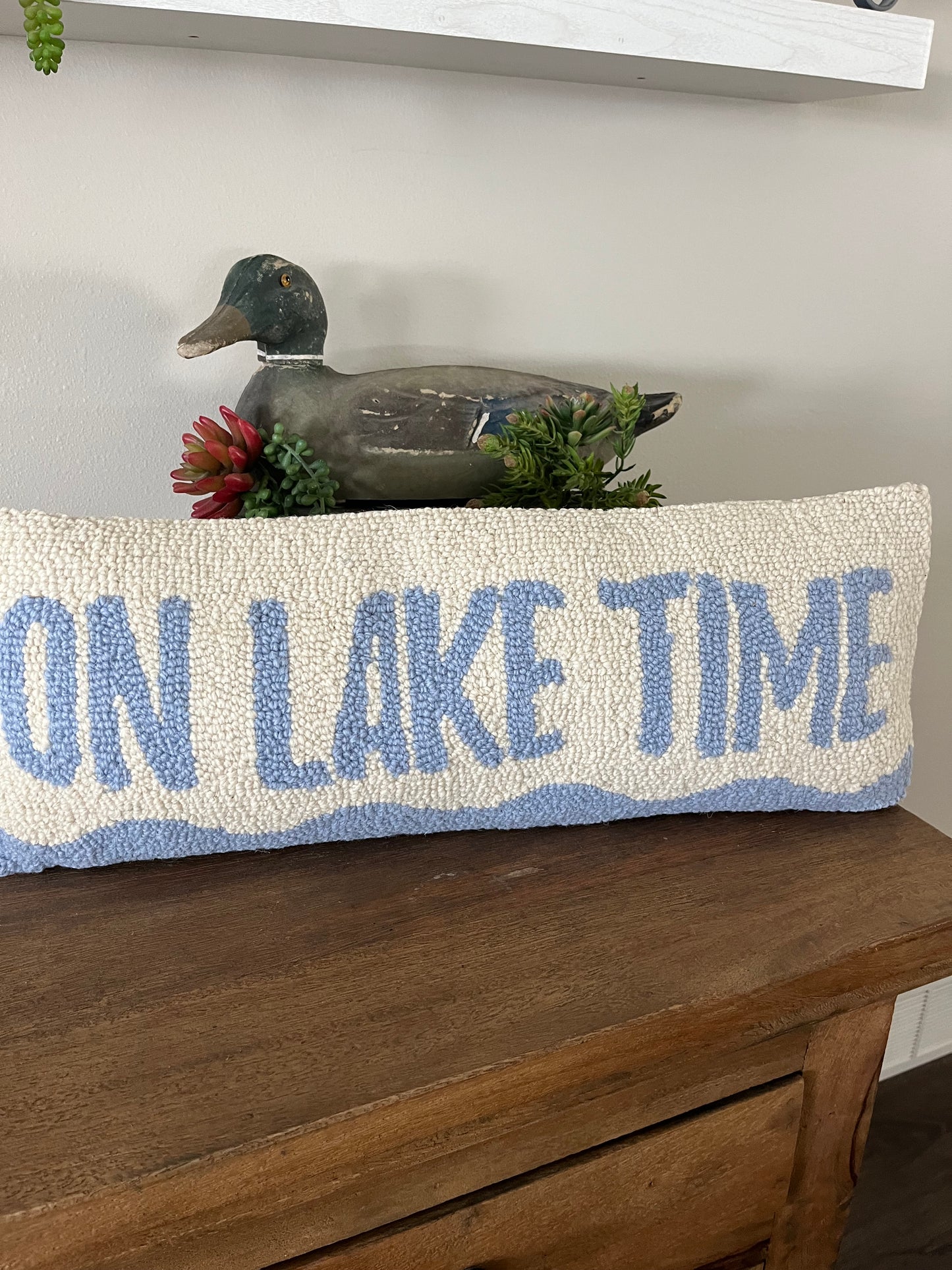 On Lake Time Pillow