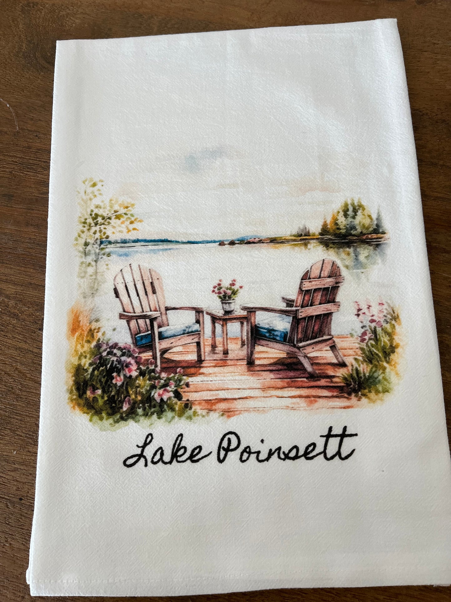 Lake Scene Flour Sack Towel