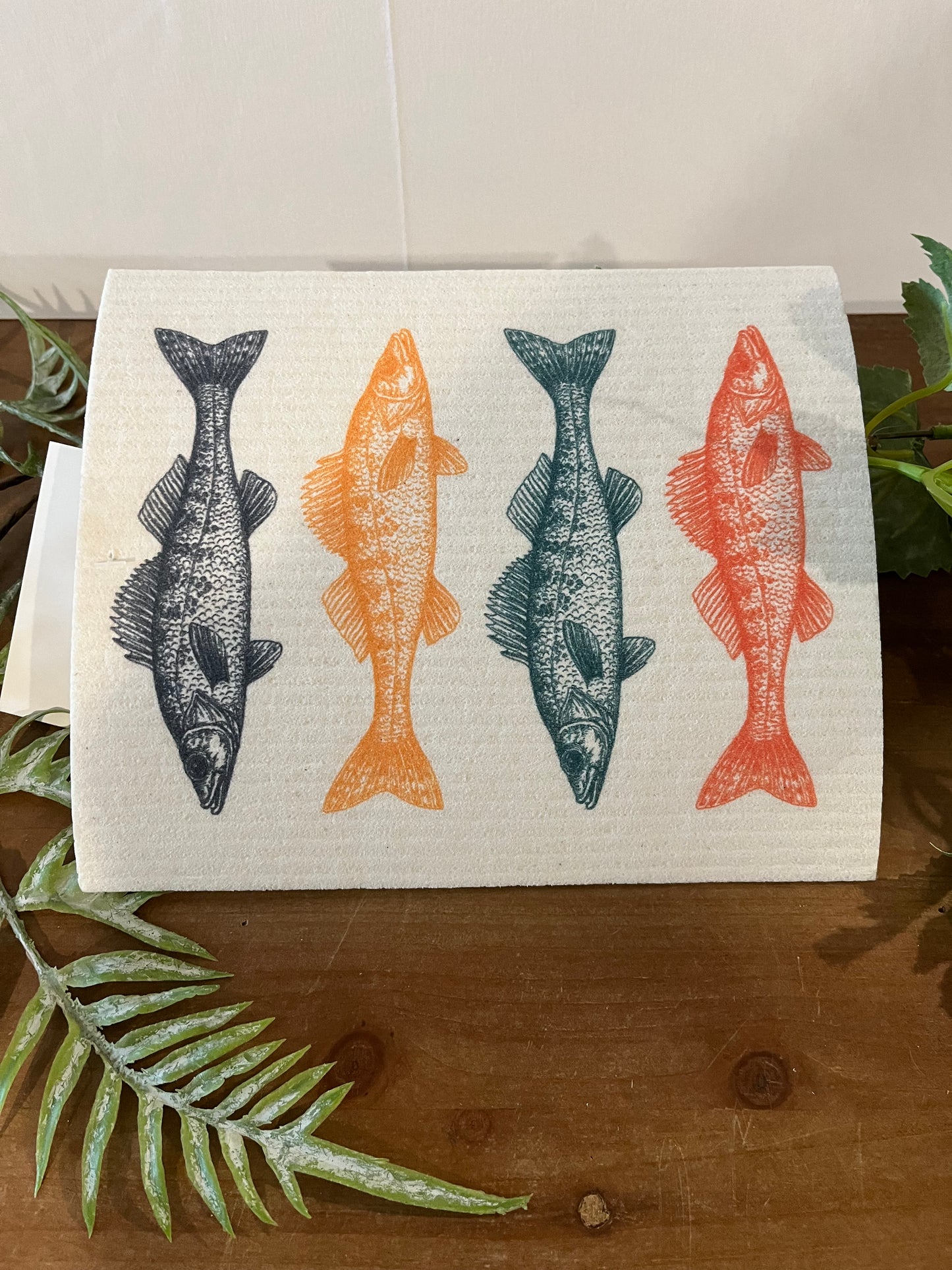 Lake Swedish Dishcloth/ Lake Theme