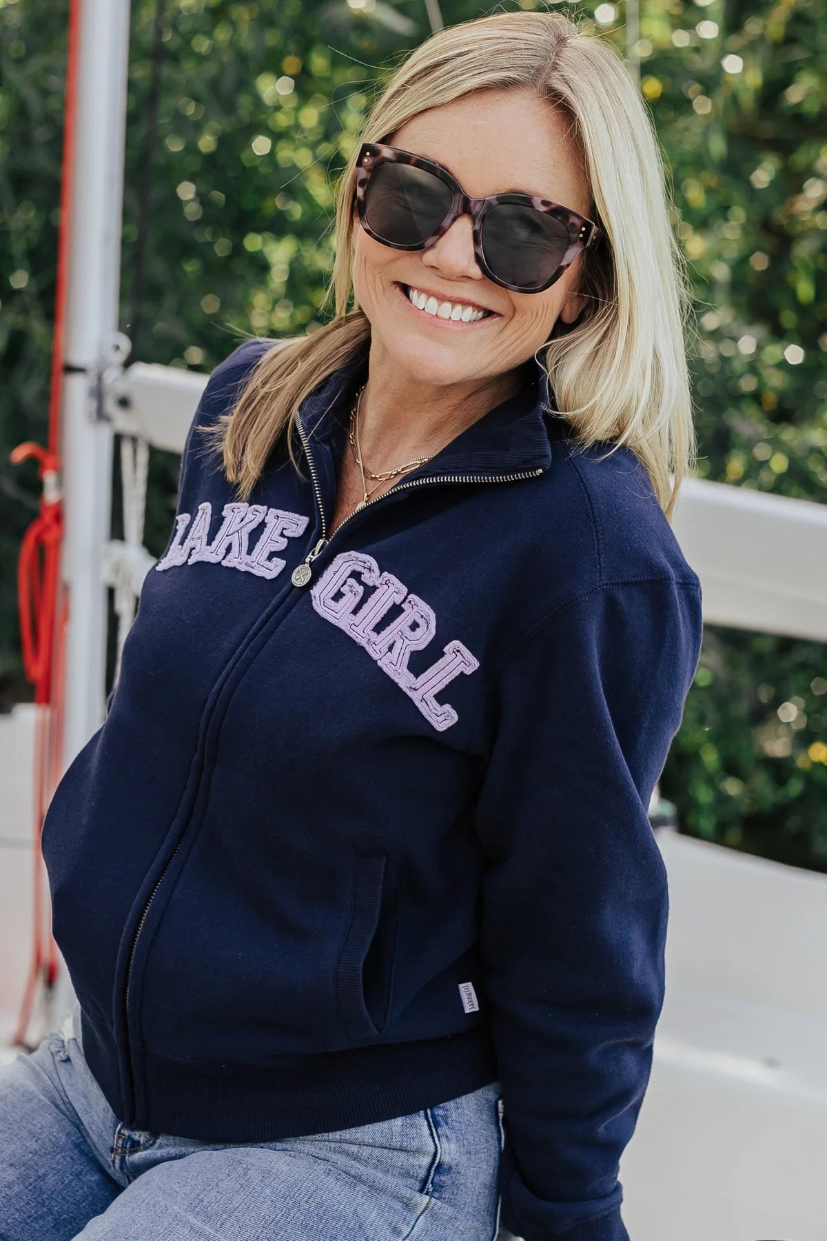 Lake Girl Classic Track Jacket/Navy