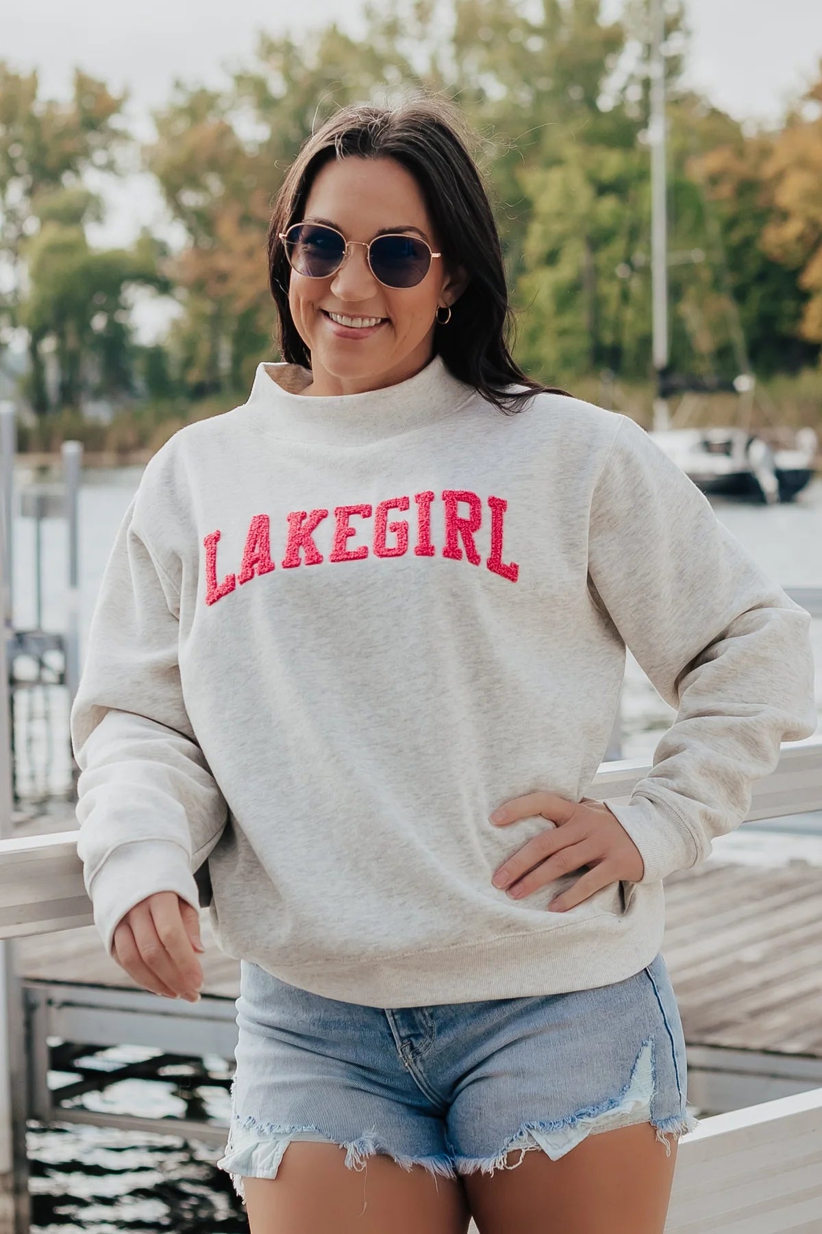 Lake Girl Classic Fleece mockneck