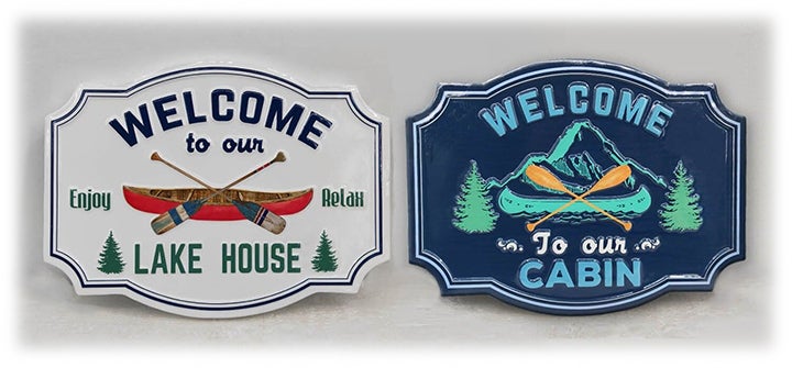 Welcome Lake/Cabin Sign