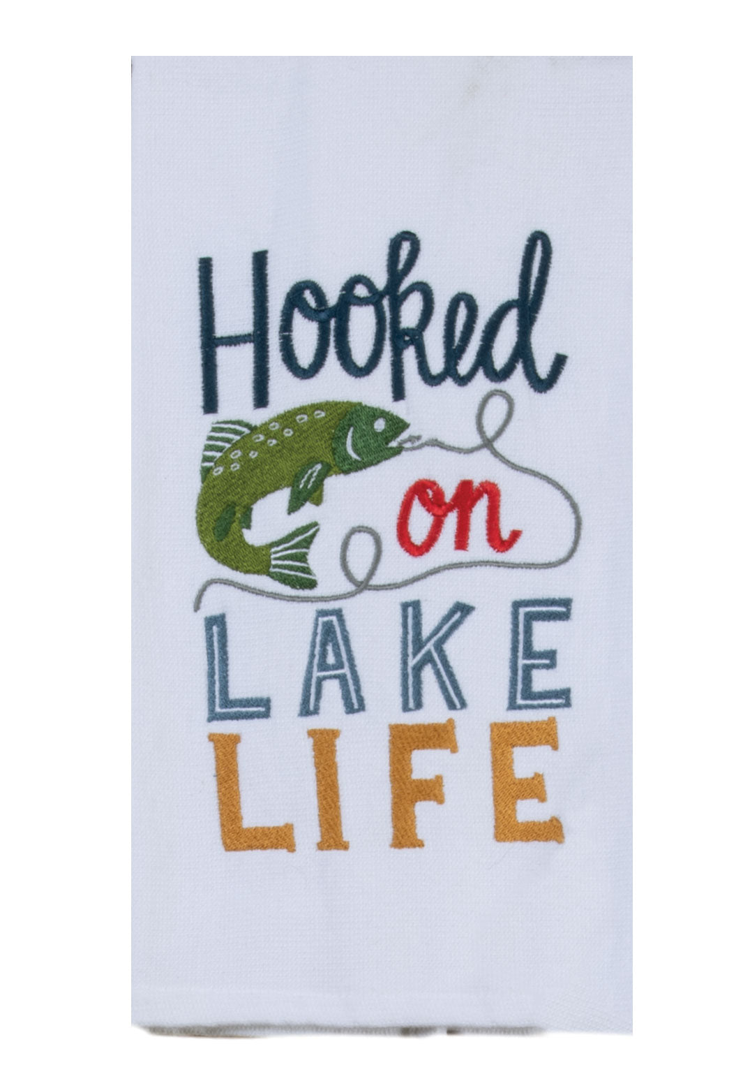 Hooked On Lake Life Towel