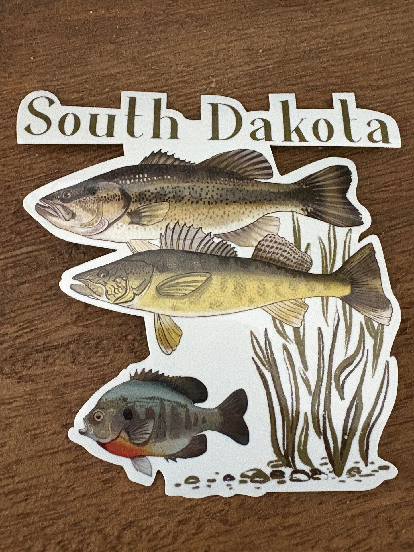 South Dakota Fish Sticker