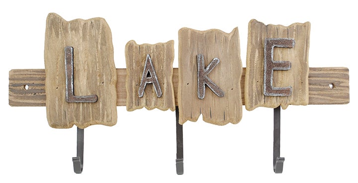 Lake Wall Art with Hooks