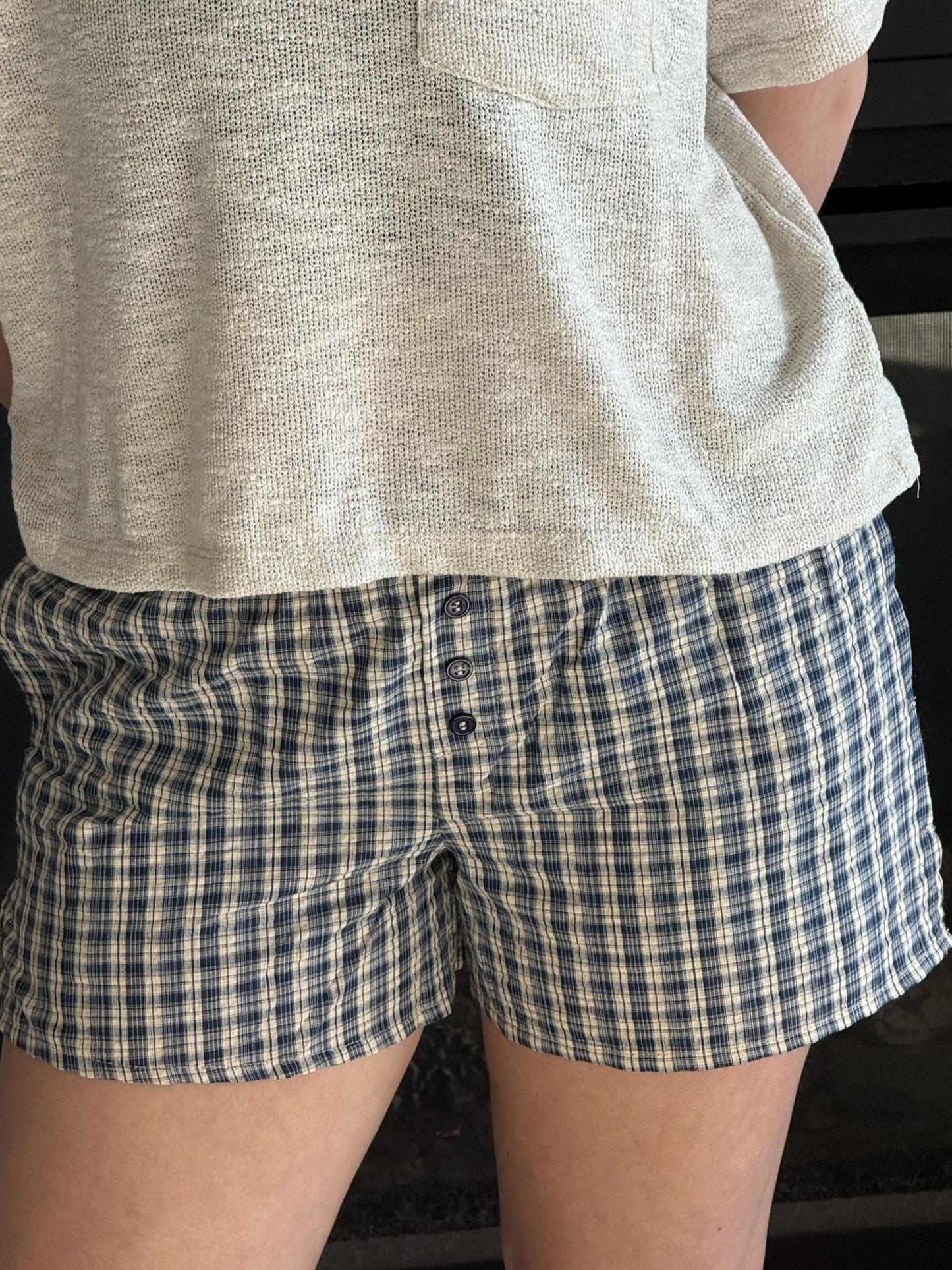 Plaid Boxer Shorts