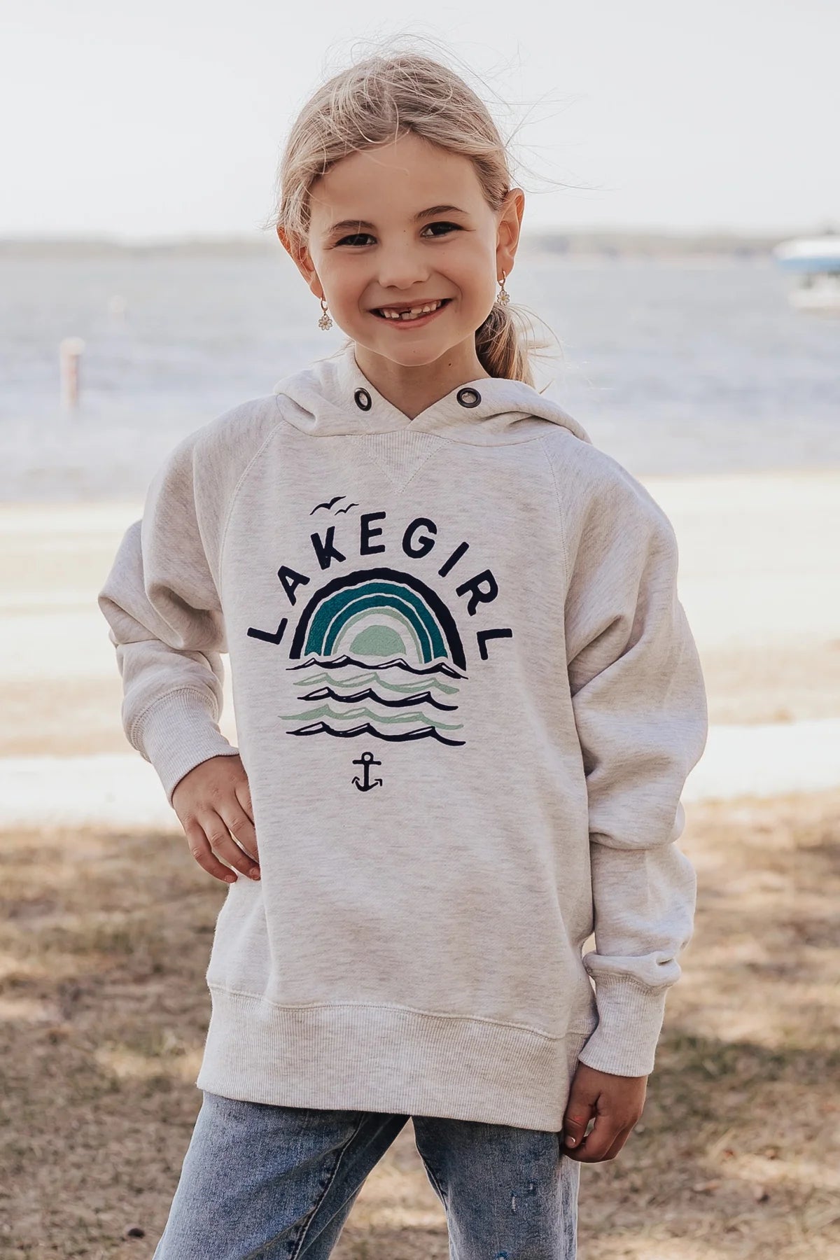Lake Girl Youth Fleece Hoodie /Oatmeal