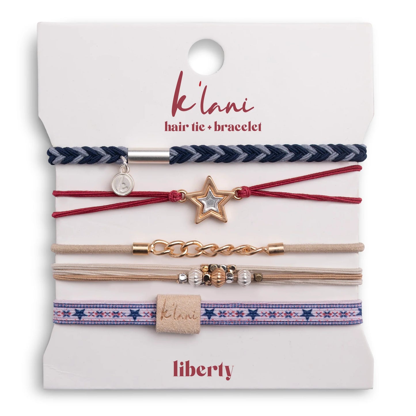 Klani Liberty Hair tie and Bracelet