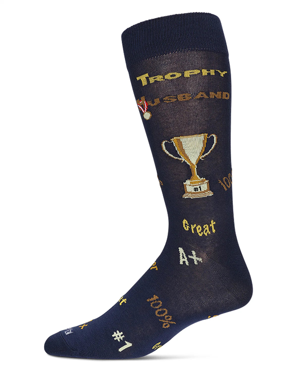 Mens Trophy Husband Crew Socks