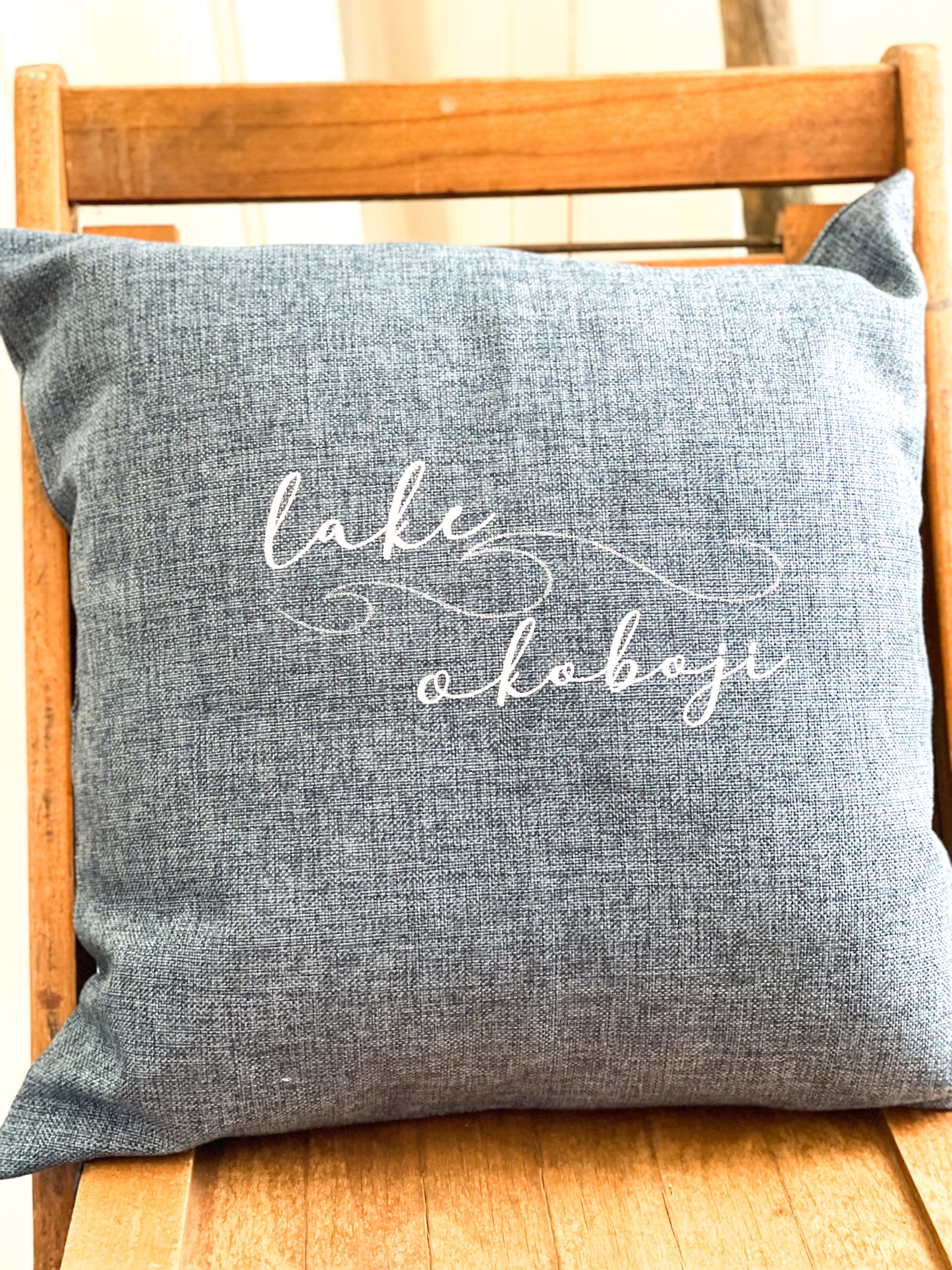 Lake Okoboji Pillowcase Cover