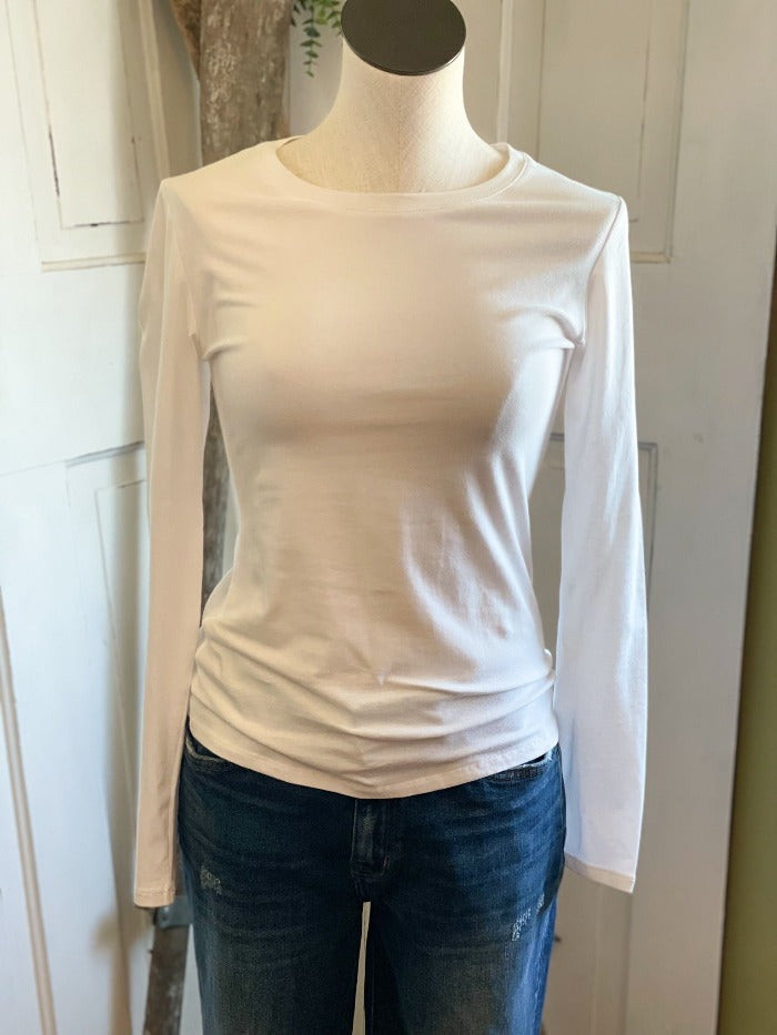 White Long Sleeve Womens Top