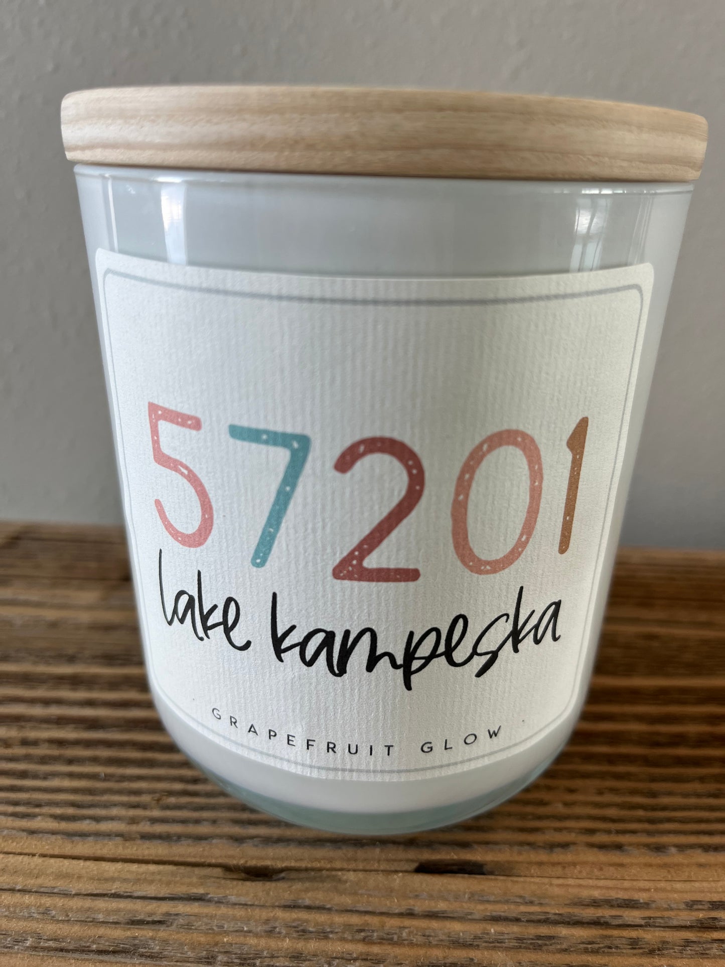 Lake Kampeska Zip Code Candle-57201