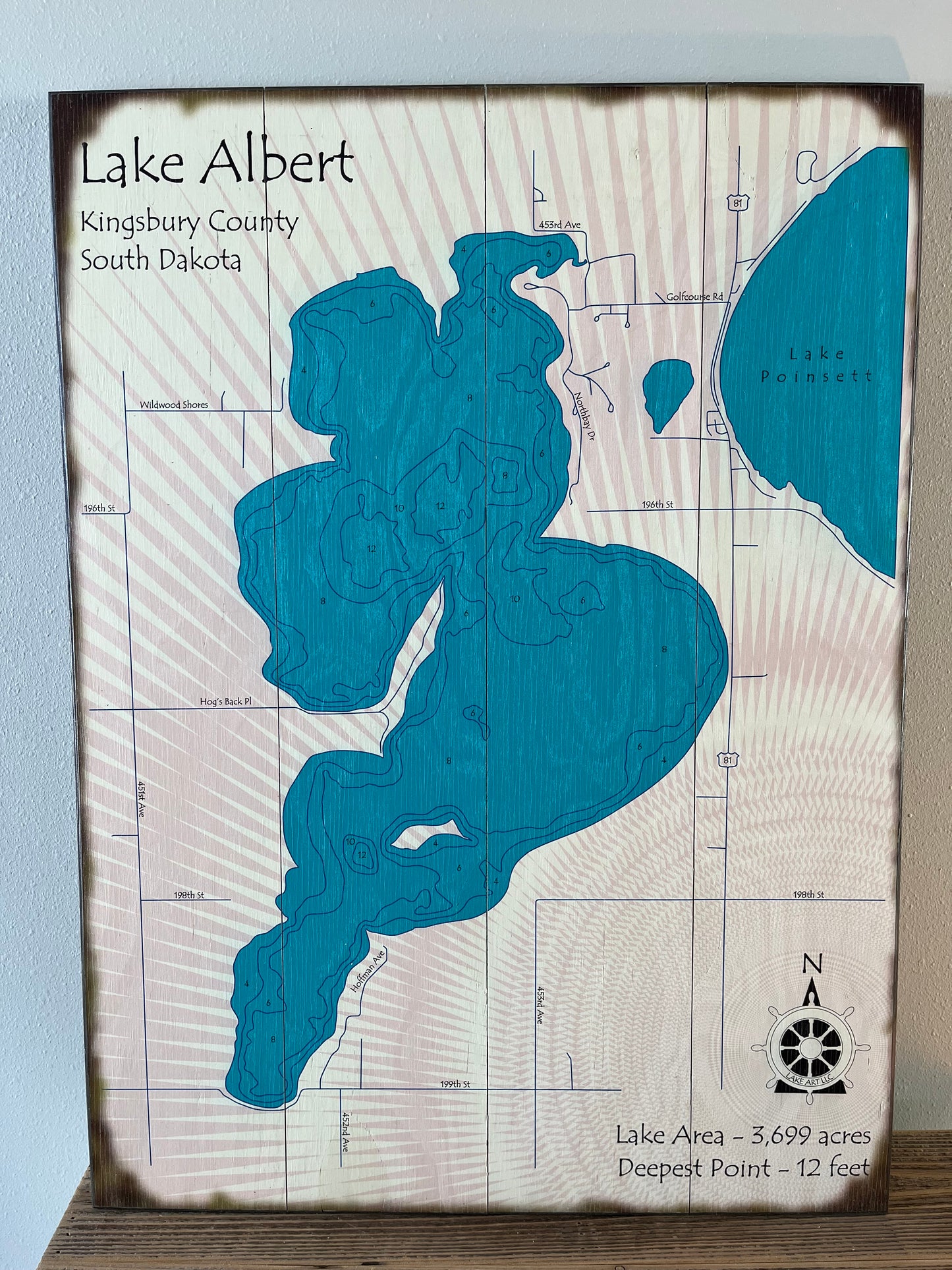 Lake Albert Wall Sign