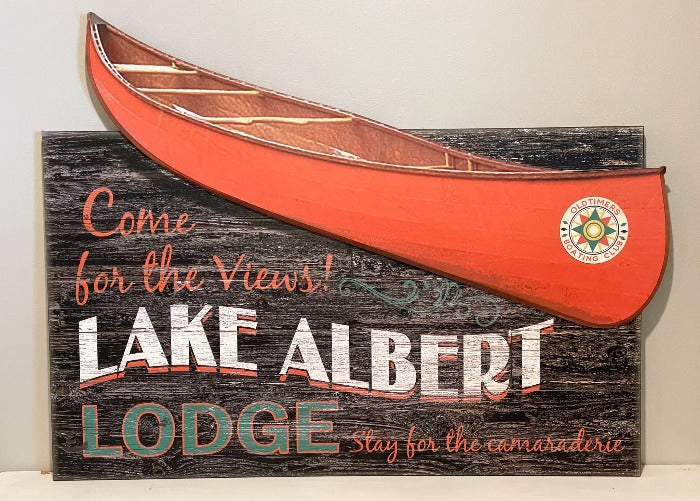 Customizable Canoe Sign