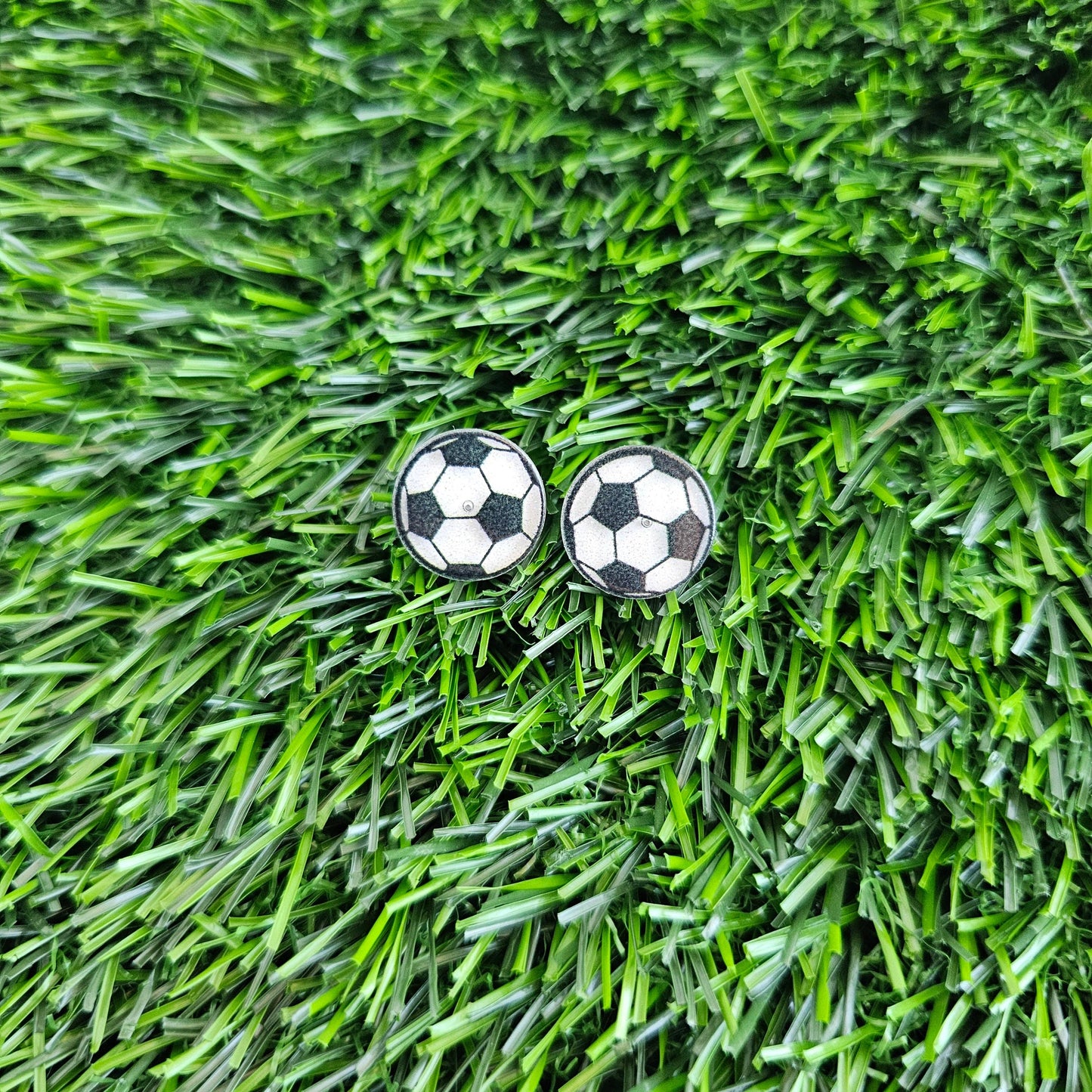 Glitter Soccer Ball Studs // Game Day