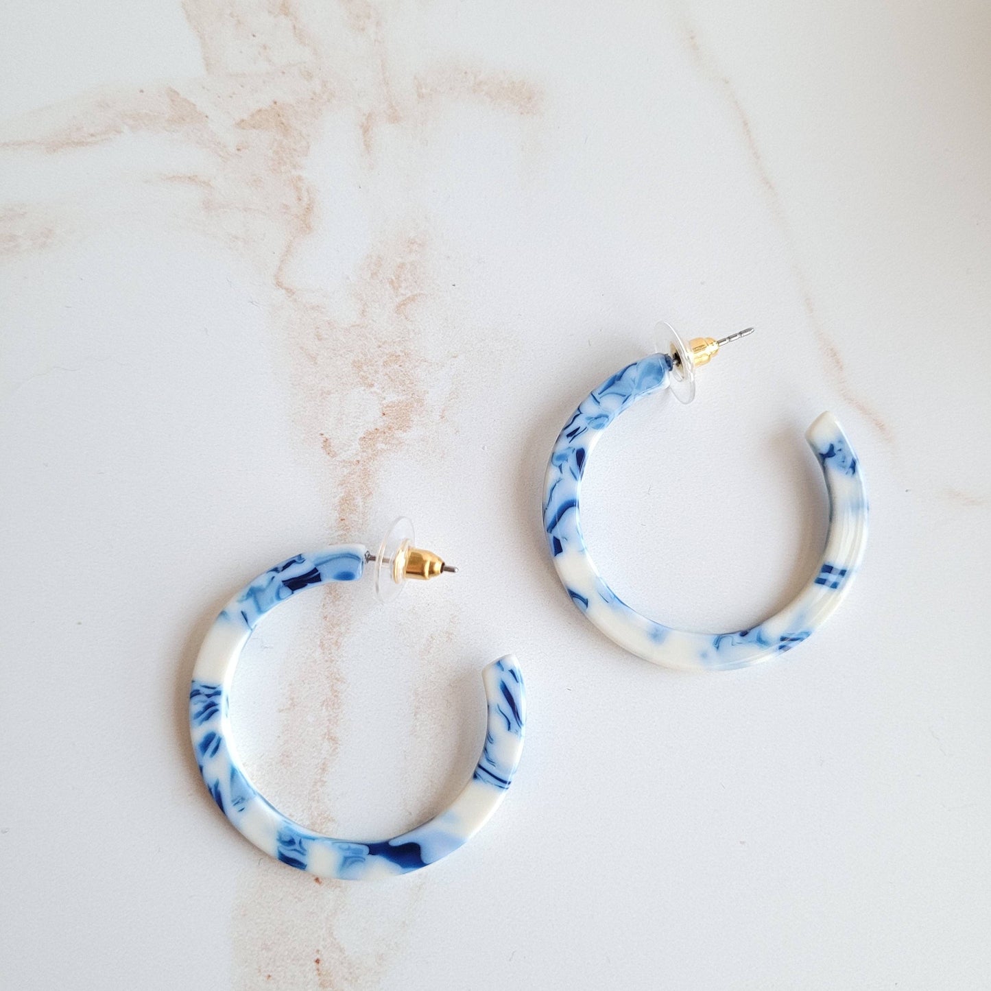 Camy Hoops - Greek Goddess Blue // Spring, Summer, Earrings