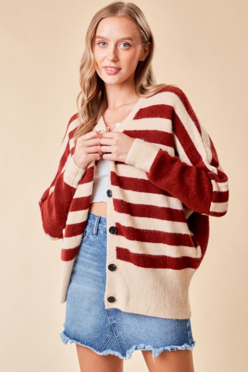 Striped Cardigan