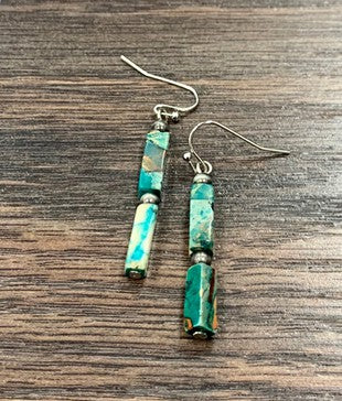 Bar Gemstone Earrings