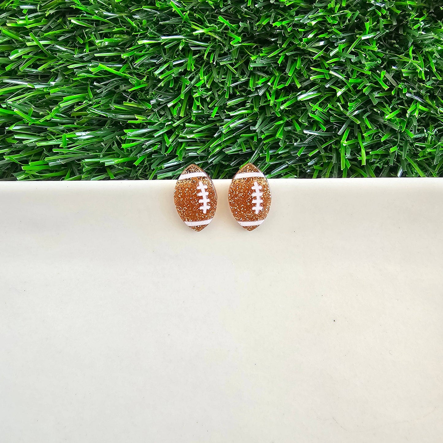 Glitter Football Studs // Game Day