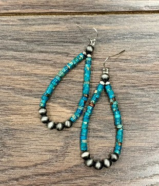 Navajo Pearl Gemstone Earrings