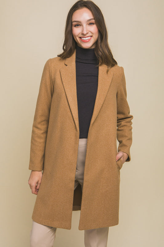 Fleece Long Line Coat