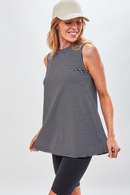 Striped Sleeveless Top