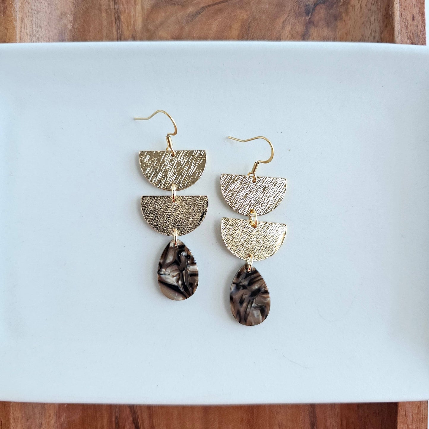 Aria Earrings - Brown Shimmer // Fall, Jewelry, Gifts