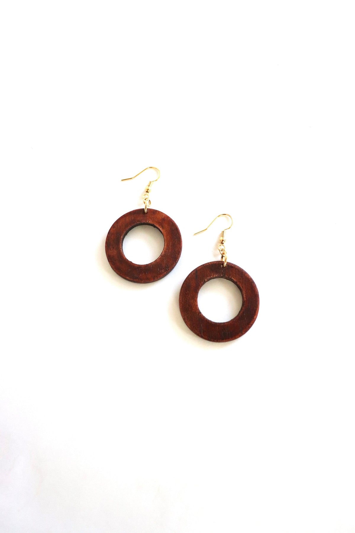 Mini Makaya Earrings-Mahogany