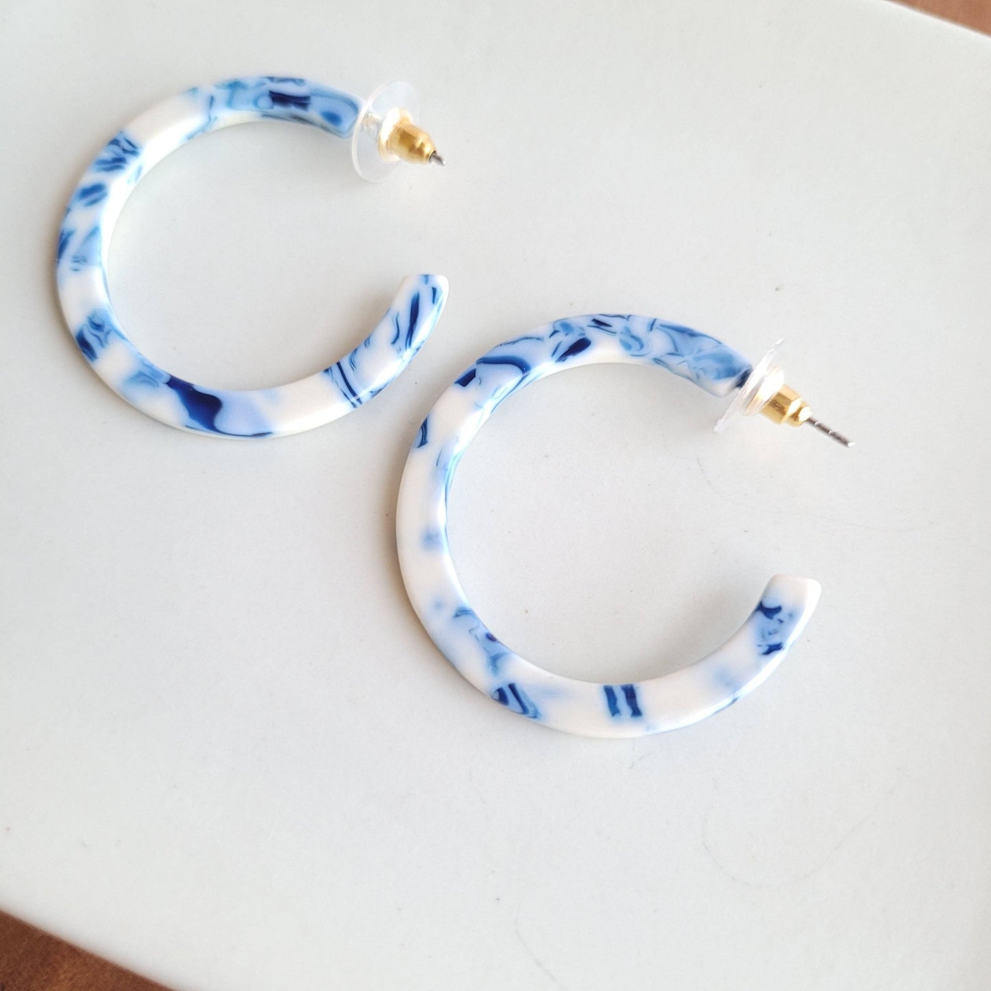 Camy Hoops - Greek Goddess Blue // Spring, Summer, Earrings