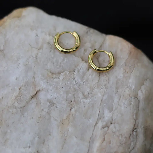 Mini Mara Hoops-Gold Earrings