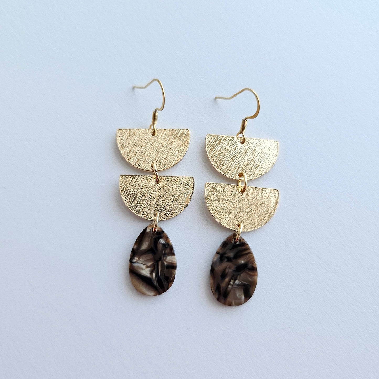 Aria Earrings - Brown Shimmer // Fall, Jewelry, Gifts