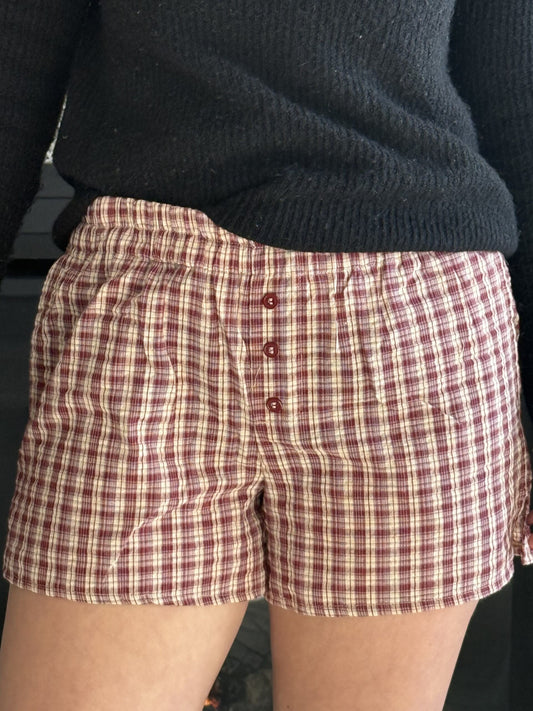 Plaid Boxer Shorts