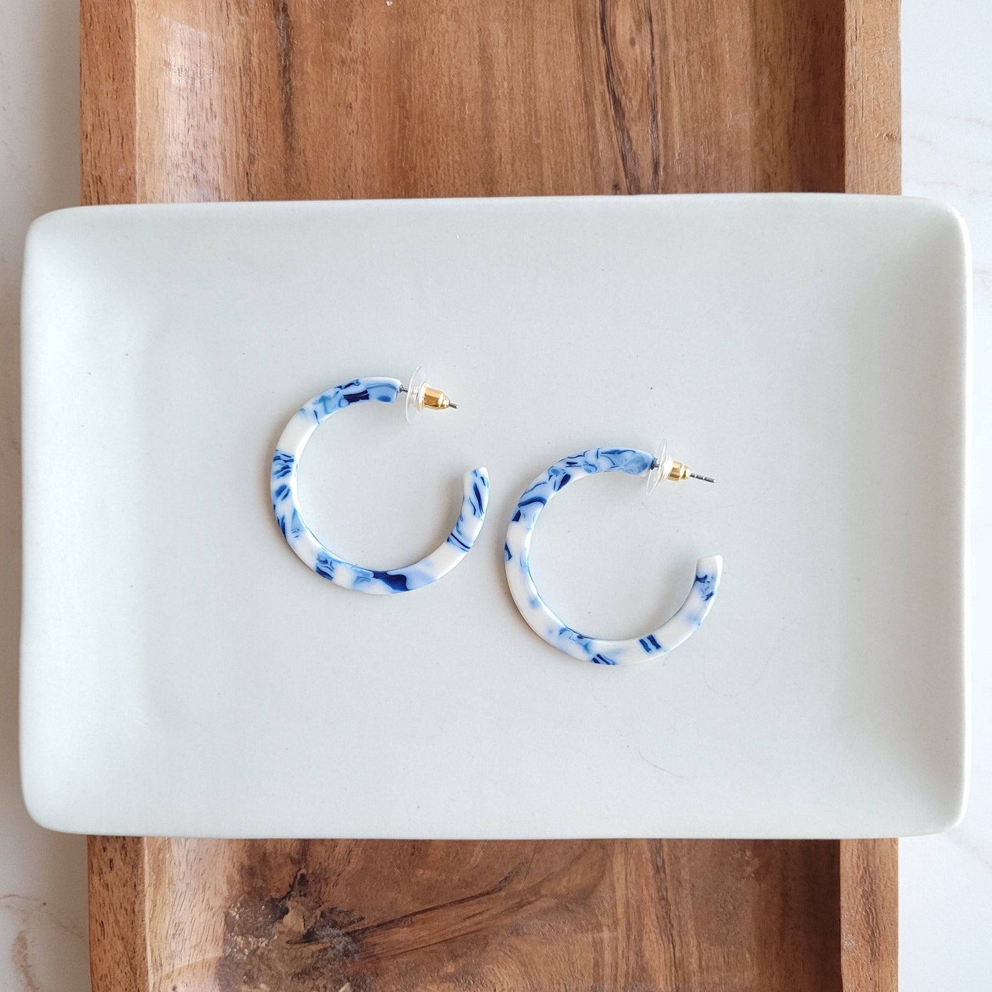 Camy Hoops - Greek Goddess Blue // Spring, Summer, Earrings