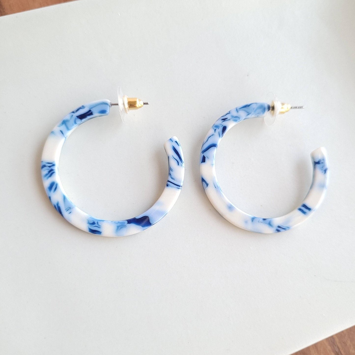 Camy Hoops - Greek Goddess Blue // Spring, Summer, Earrings