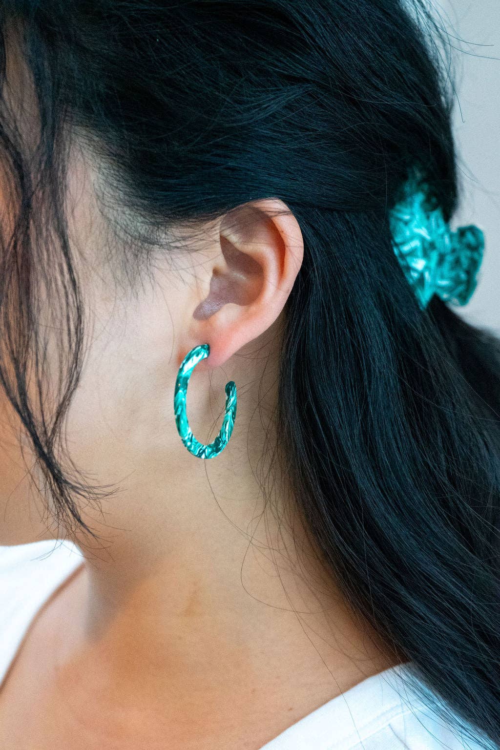 Camy Hoops - Sea Green // Spring, Summer, Earrings