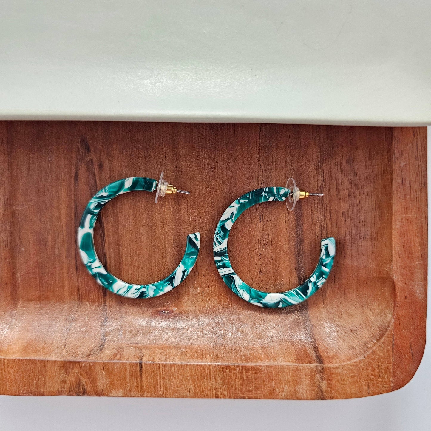 Camy Hoops - Sea Green // Spring, Summer, Earrings