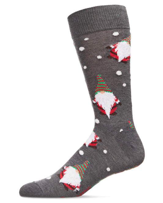 Men's Gnomes for The Holidays Christmas Novelty Crew Socks