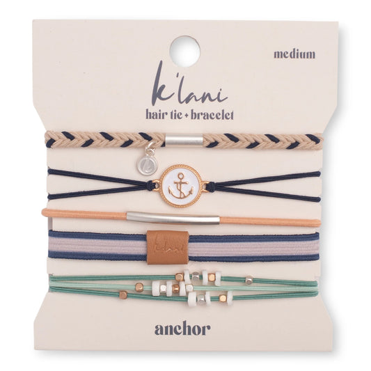 Klani Hair Tie and Bracelet/Anchor
